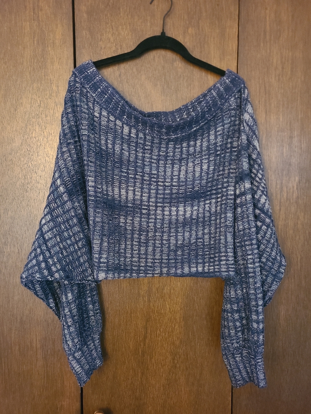 Urban Outfitters Cropped Off Shoulder Oversized Chunky Knit Sweater